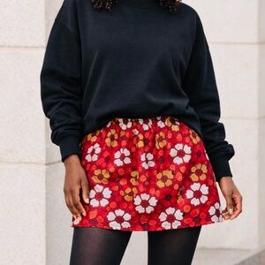 African Print Mini Skirt | Ankara A-line | Elastic Waist | Handmade